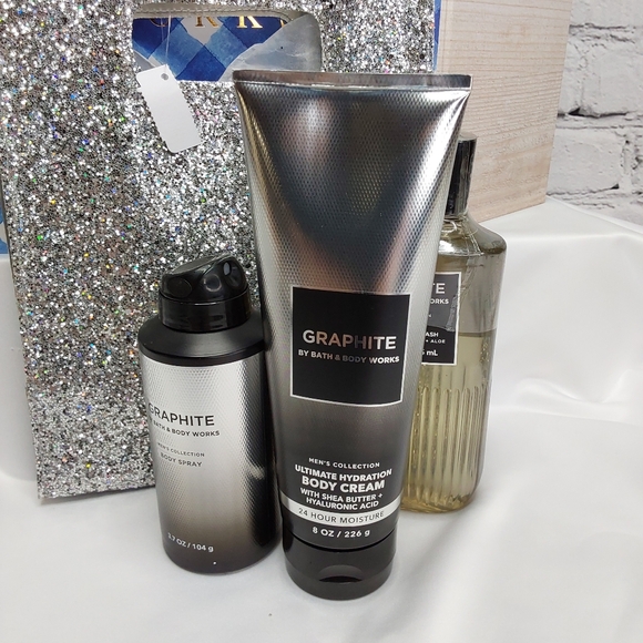 BATH & BODY WORKS 'GRAPHITΓ' 4-PIECE GIFT SET BODY WASH, LOTION, MIST & GIFT BAG - Picture 5 of 16